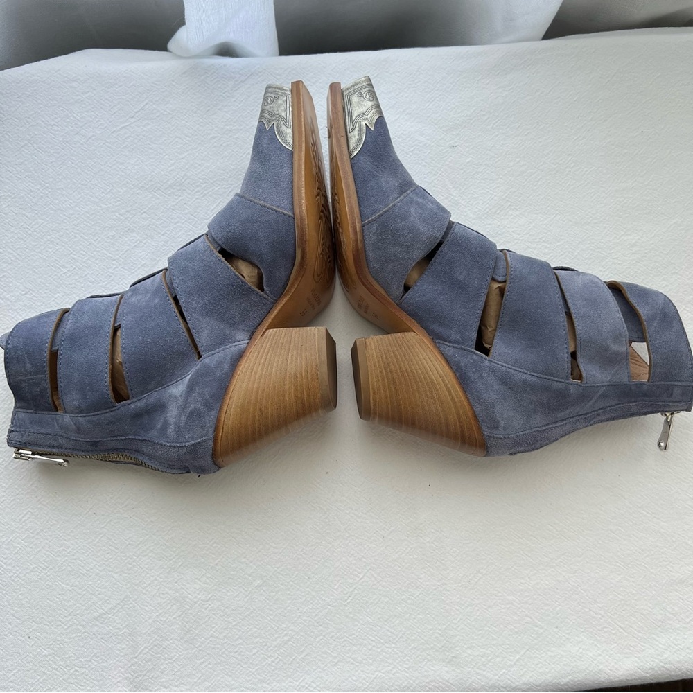 FREE PEOPLE Women’s BRAYDEN Fisherman Western Booties Snip Toe New Size 6 - Picture 6 of 12